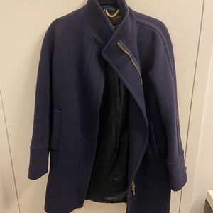 Jcrew Navy Size 2 Stadium Cloth Nori Gello Coat